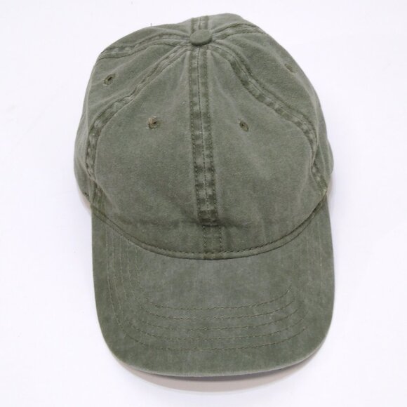 Time and Tru Baseball Cap Unisex Adjustable Tri-Glide Washed Olive Grn Fit Most - Picture 2 of 6